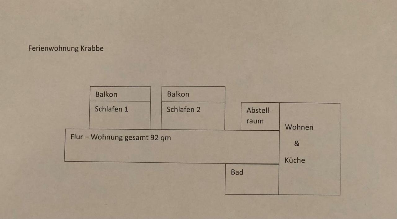 Ferienwohnung Krabbe Wilhelmshaven Eksteriør billede